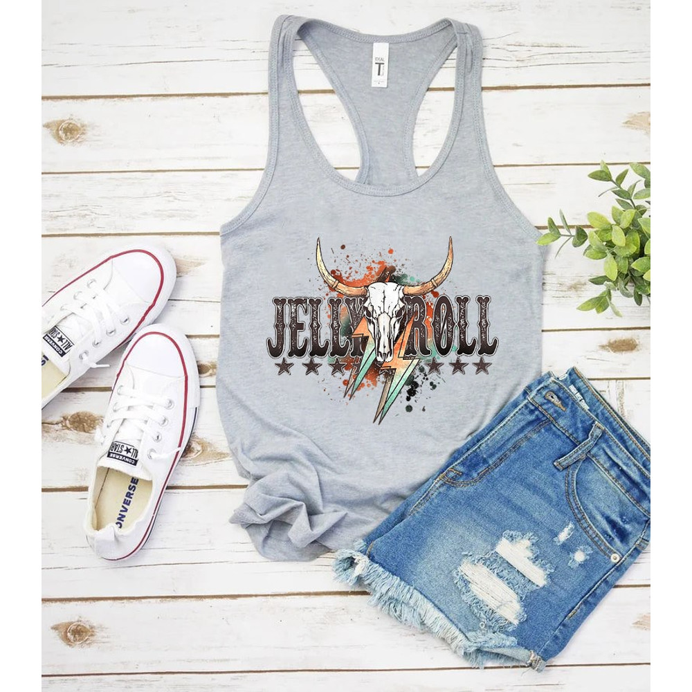 Jelly Roll Tank Top, Western Country Music Shirt, Patriotic Women, Jelly Roll Tour Merch, Summer Tank Top, Ladies Tanks, Gift For Her - 2.jpg