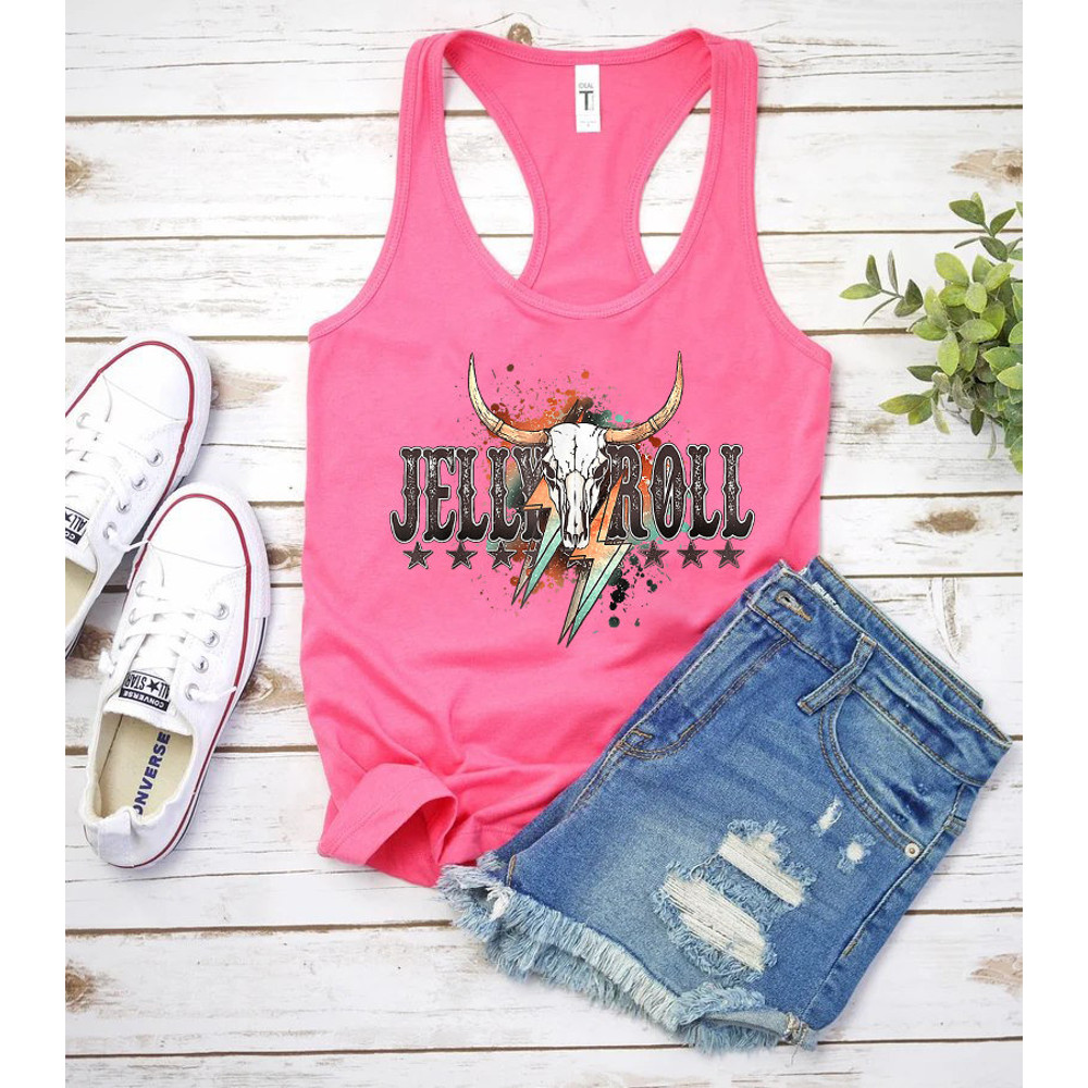 Jelly Roll Tank Top, Western Country Music Shirt, Patriotic Women, Jelly Roll Tour Merch, Summer Tank Top, Ladies Tanks, Gift For Her - 3.jpg