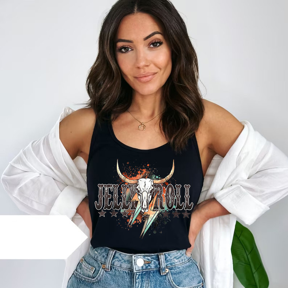 Jelly Roll Tank Top, Western Country Music Shirt, Patriotic Women, Jelly Roll Tour Merch, Summer Tank Top, Ladies Tanks, Gift For Her - 4.jpg