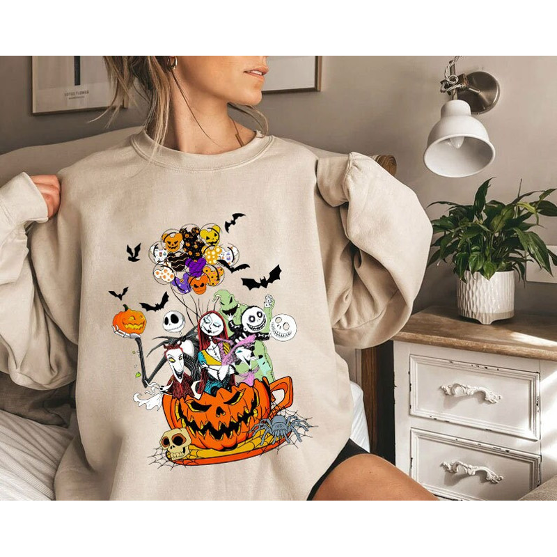 Nightmare On The Main Street Shirt, Mickey Minnie Halloween, Disney Halloween Matching Shirt, Halloween Pumpkin Tee, Fall Women Sweatshirt - 4.jpg