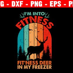 i'm into fitness fit'ness deer in my freezer svg, fitness taco in my mouth svg, taco workout svg, thanksgiving