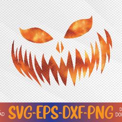 Scary Pumpkin Face - Halloween Costume Svg, Eps, Png, Dxf, Digital Download