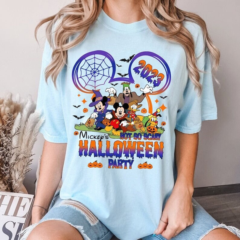 Retro Walt Disney World Halloween Shirt, Halloween Party 2023 T-Shirt, Disney Family Gift, Disney Halloween Matching Tee, Trick Or Treat - 1.jpg