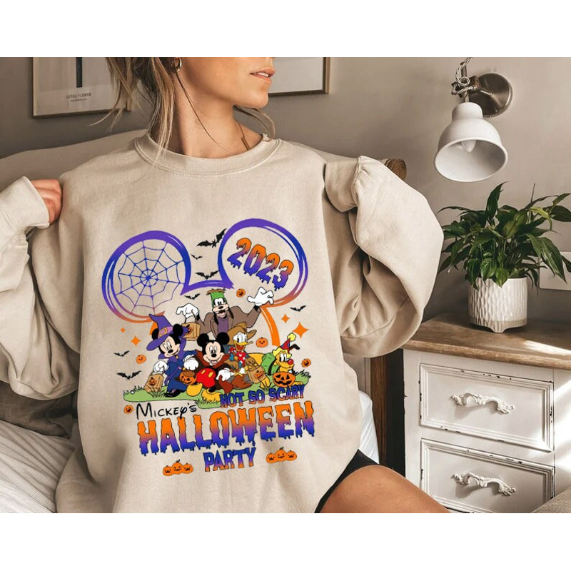 Retro Walt Disney World Halloween Shirt, Halloween Party 2023 T-Shirt, Disney Family Gift, Disney Halloween Matching Tee, Trick Or Treat - 5.jpg