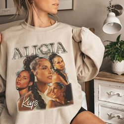 vintage alicia keys 90s shirt, alicia world tour 2023 t-shirt, summer