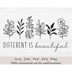 different is beautiful svg, autism awareness teacher svg, autism mom shirt svg, autism inspirational quote svg, dare to
