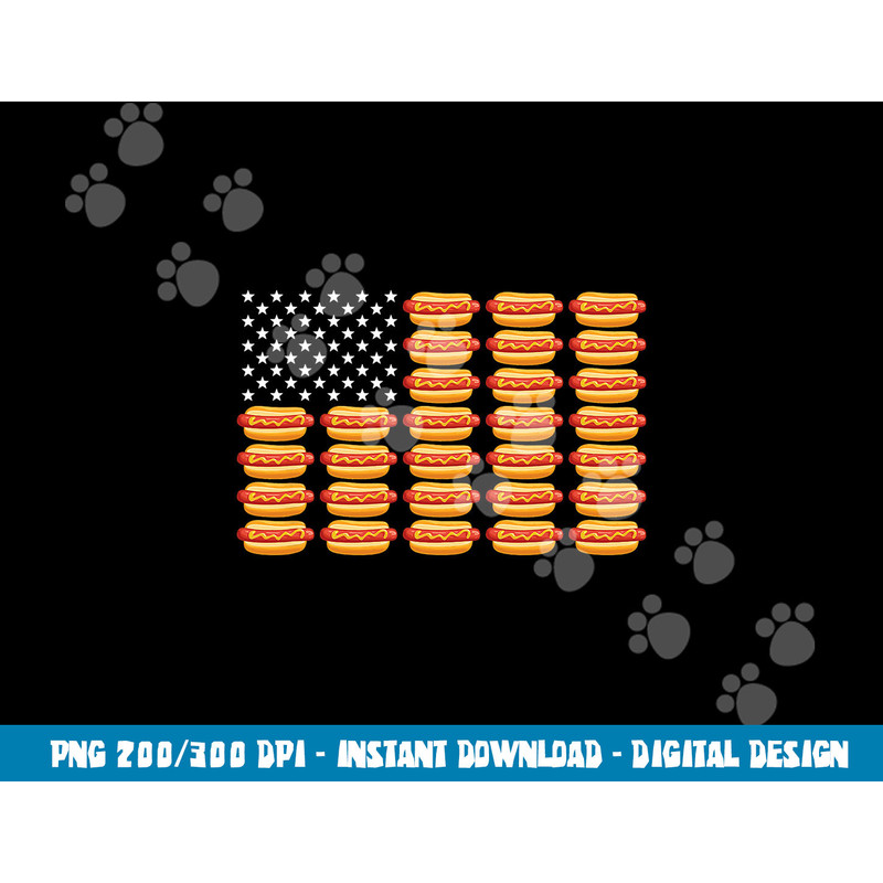 Hot Dog American Flag July 4th Patriotic Summer BBQ Funny  png, sublimation copy.jpg