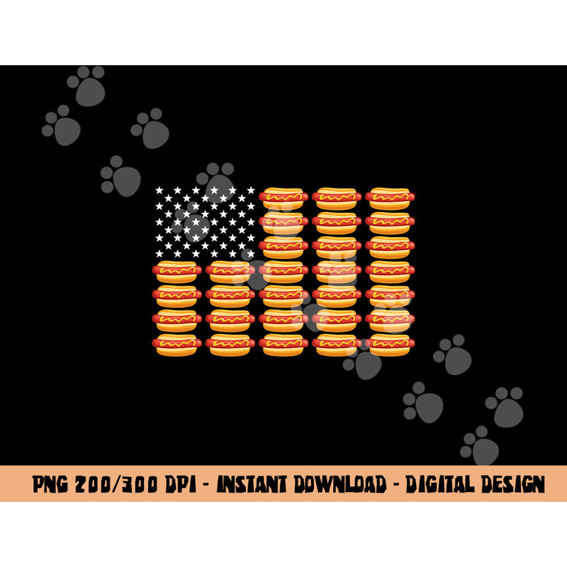 Hot Dog American Flag July 4th Patriotic Summer BBQ Funny  png, sublimation copy.jpg