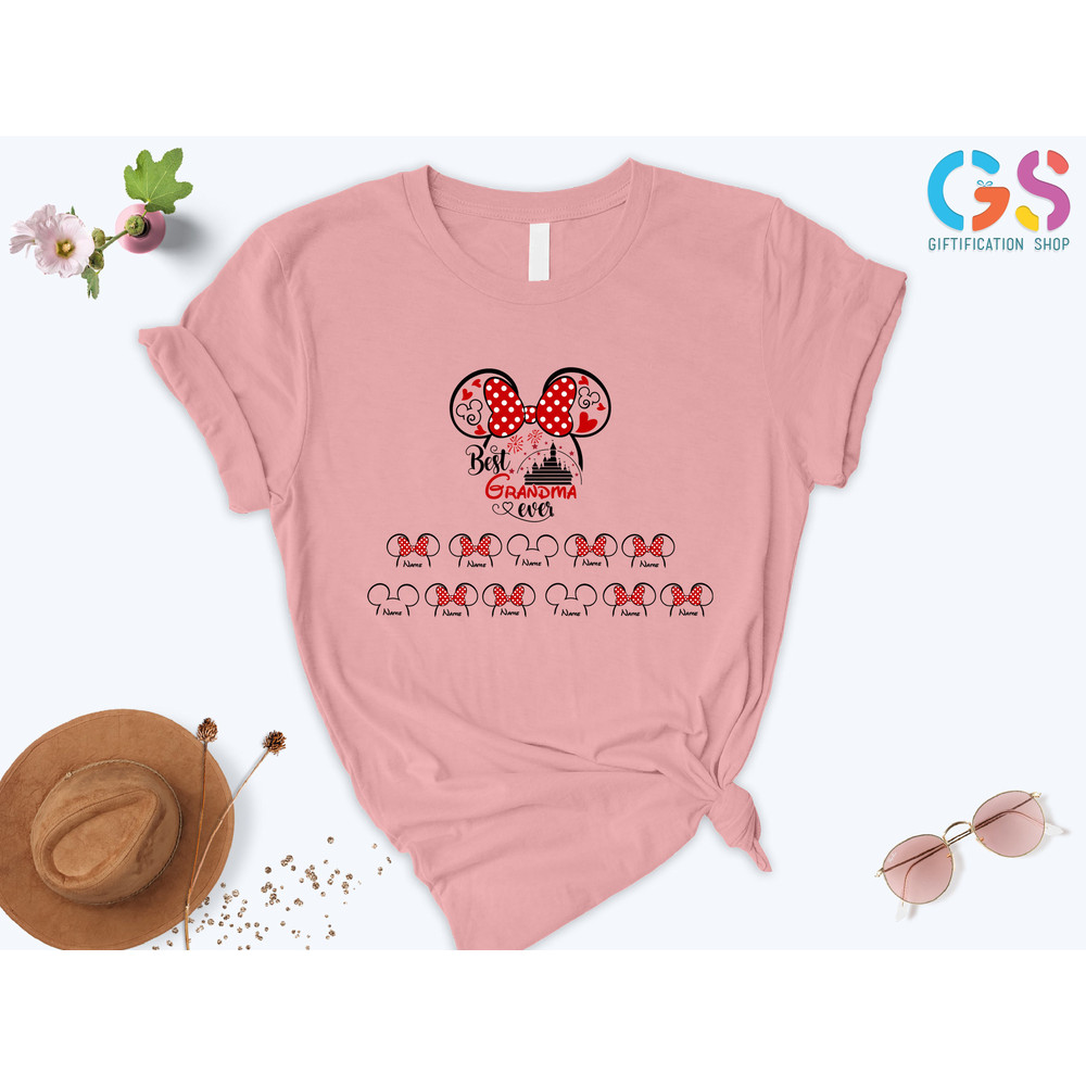 Best Grandma Ever Shirt, Best Gigi Ever Shirt,Minnie Mouse Grandma Shirt,Grandma Shirt With Grandkids Name,Personalized Grandma Shirt - 4.jpg