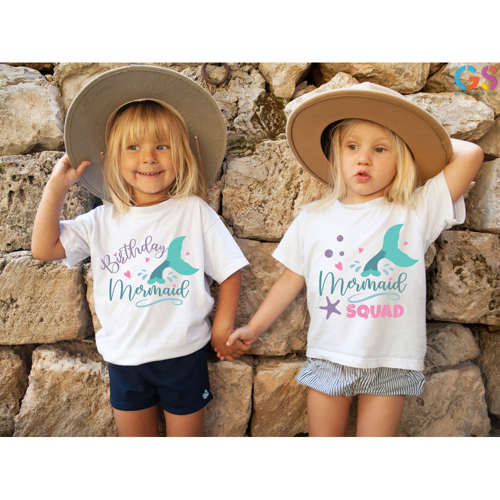 Birthday Mermaid Shirt, Mermaid Squad Shirt, Mermaid Birthday Party Favors, Birthday Girl Shirt, Birthday Squad Shirt, Family Matching Shirt - 1.jpg