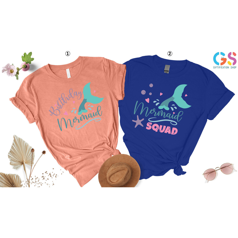 Birthday Mermaid Shirt, Mermaid Squad Shirt, Mermaid Birthday Party Favors, Birthday Girl Shirt, Birthday Squad Shirt, Family Matching Shirt - 3.jpg