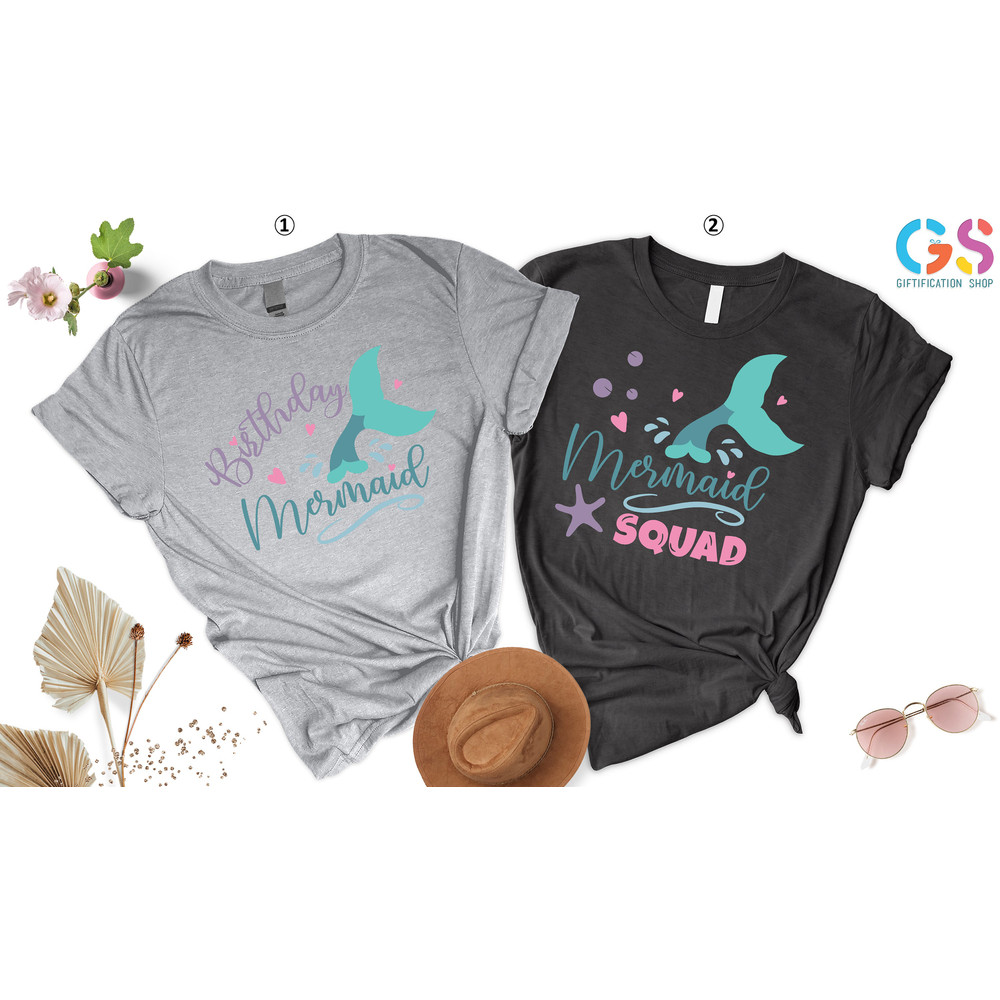 Birthday Mermaid Shirt, Mermaid Squad Shirt, Mermaid Birthday Party Favors, Birthday Girl Shirt, Birthday Squad Shirt, Family Matching Shirt - 4.jpg