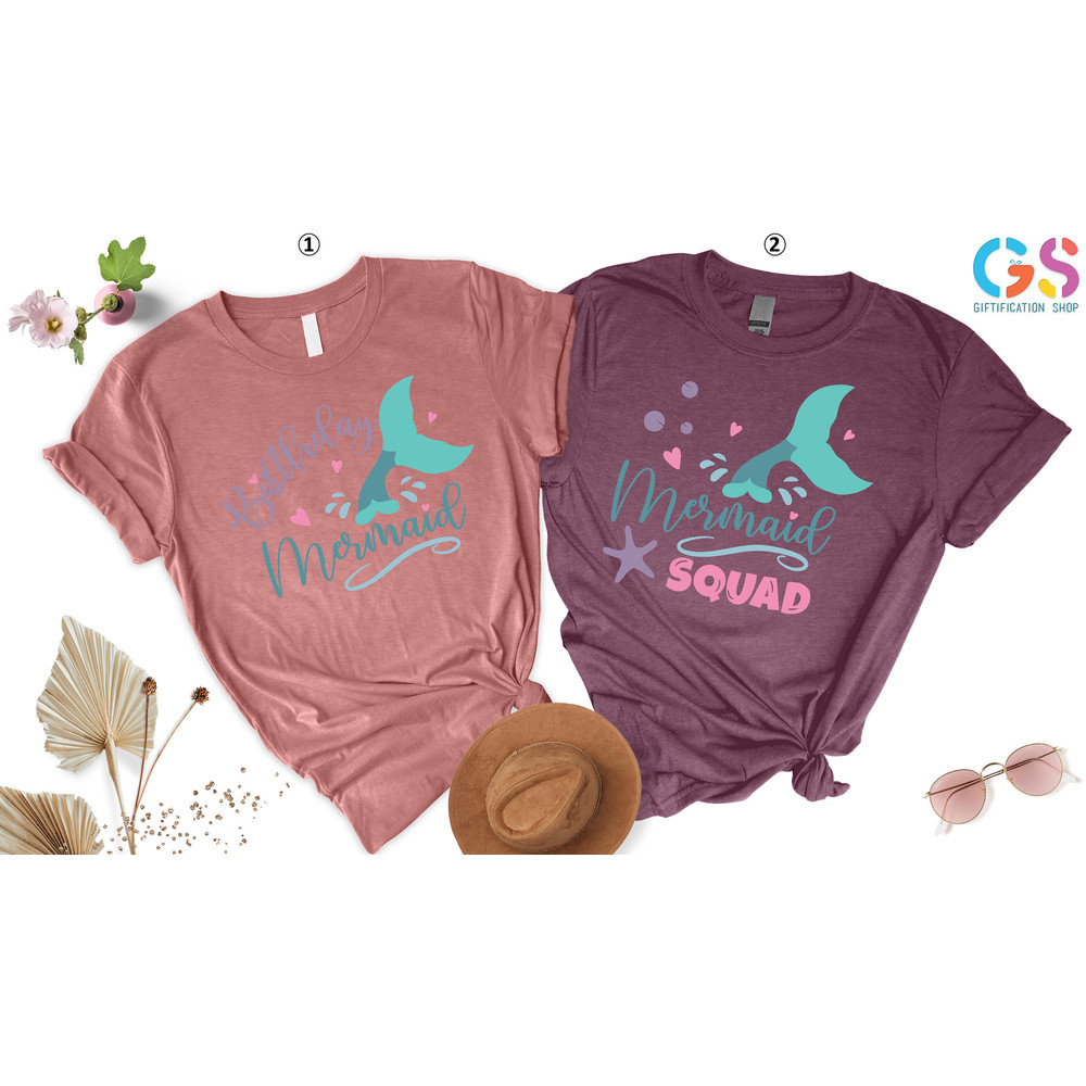 Birthday Mermaid Shirt, Mermaid Squad Shirt, Mermaid Birthday Party Favors, Birthday Girl Shirt, Birthday Squad Shirt, Family Matching Shirt - 7.jpg