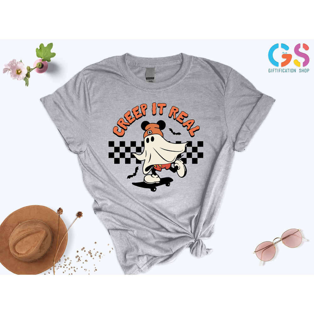 Creep It Real Mickey Ears Shirt, Creep it Real Shirt, Vintage Ghost Halloween Shirt, Retro Fall Shirt, Fall Shirt, Halloween Mickey Shirt - 4.jpg