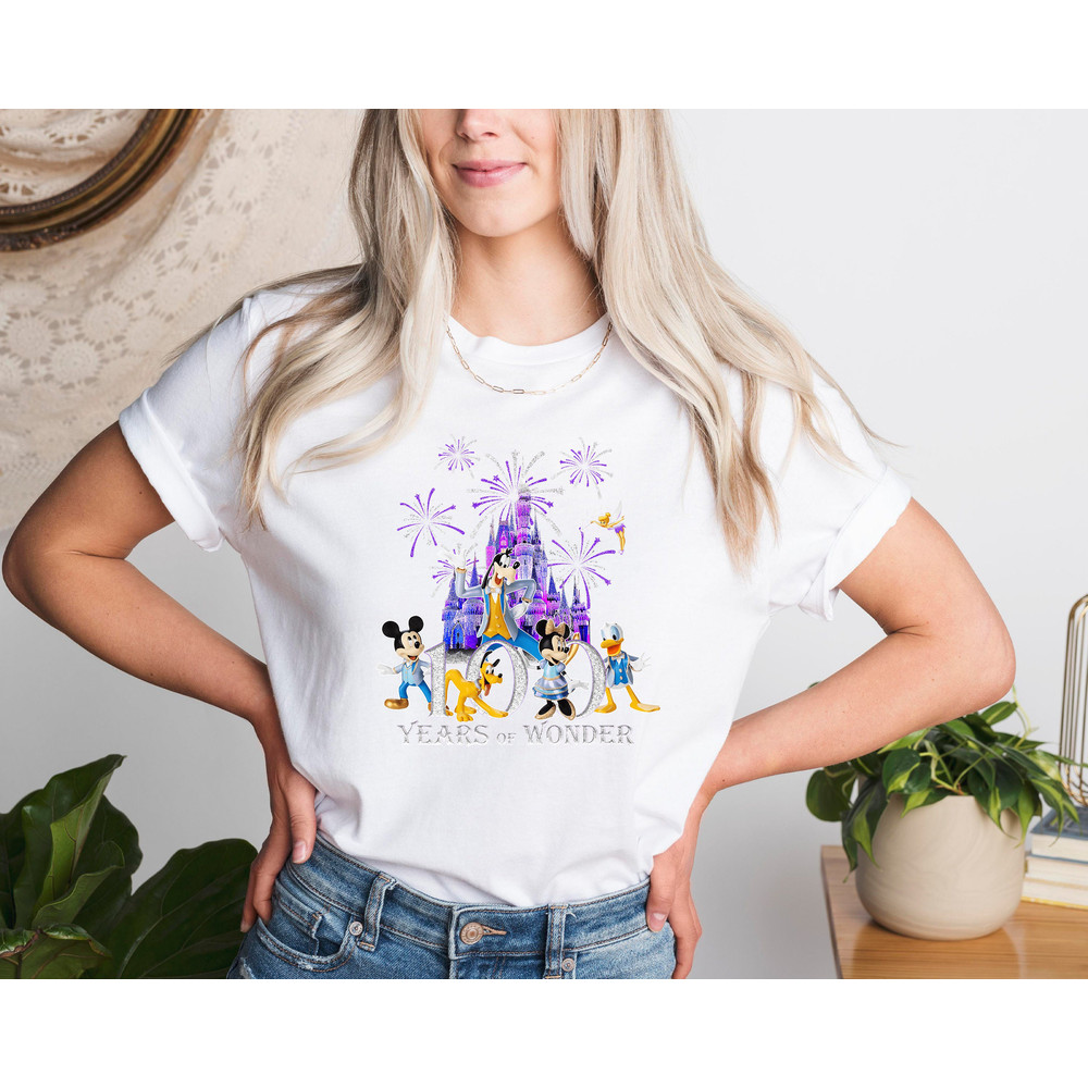 Disney100 Shirt, Disneyworld 100 years Of Wonder, 100th Anniversary Disneyland Shirt, Mickey And Friends, Chip And Dale, Mickey And Minnie - 4.jpg