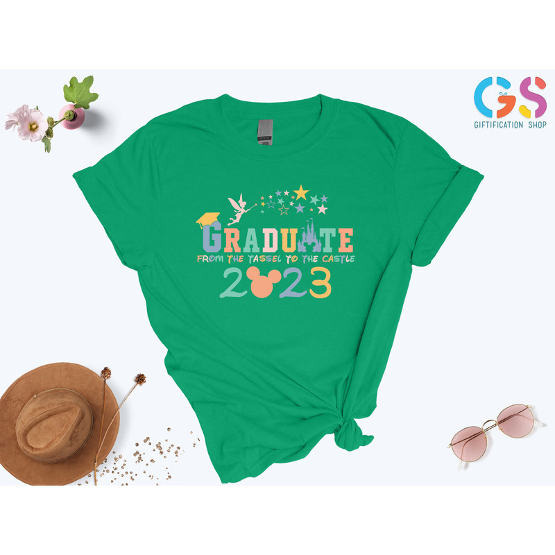 Disneyland Graduation Shirt, Disneyworld graduate Shirt, End Of The Year, Class of 2023 , From The Tassel To The Castle Shirt, Senior 2023 - 7.jpg