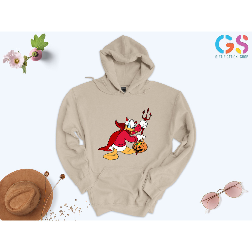 Donald Duck Halloween Hoodie, Devil Donald Sweatshirt, Disneyland Halloween Hoodie, Funny Halloween Sweatshirt, Funny Halloween Gifts - 2.jpg