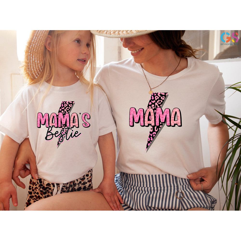 Mama Mamas Bestie Shirt,Mama Mini Shirt, Mama And Girl Shirt, Mom And Daughters, Mom And Girl Matching Shirt, Mom Daughter Squad - 1.jpg