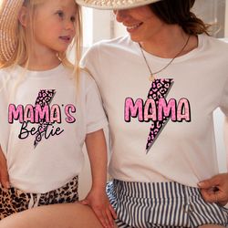 mama mamas bestie shirt,mama mini shirt, mama and girl shirt, mom and daughters, mom and girl matching shirt, mom daught