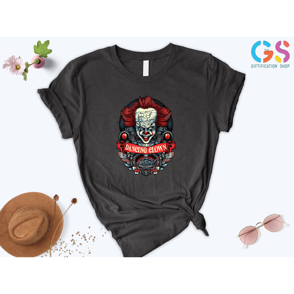 Meet The Dancing Clown Shirt, It Movie Shirt, Dancing Clown Pennywise, It Horror Characters, It Horror Movie Shirt, Horror Characters - 1.jpg