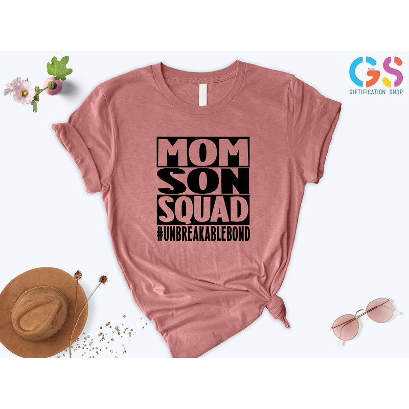 Mom Son Squad T-Shirt, Mom And Son Matching Shirts, Mommy And Me Shirt, Mother Son Shirts, Mothers Day Gifts,Boy's Mama Shirt,Gift for Mom - 5.jpg