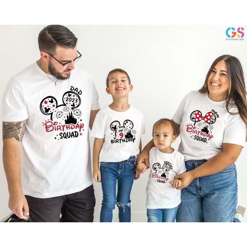 Nine Birthday Shirt, Custom Birthday Squad Shirt,Family Birthday Shirt,Custom Disneyland Shirts,Personalized Disneyworld Family Shirts - 2.jpg