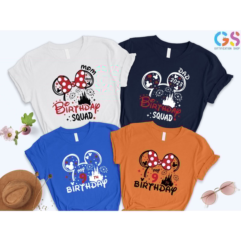 Nine Birthday Shirt, Custom Birthday Squad Shirt,Family Birthday Shirt,Custom Disneyland Shirts,Personalized Disneyworld Family Shirts - 6.jpg