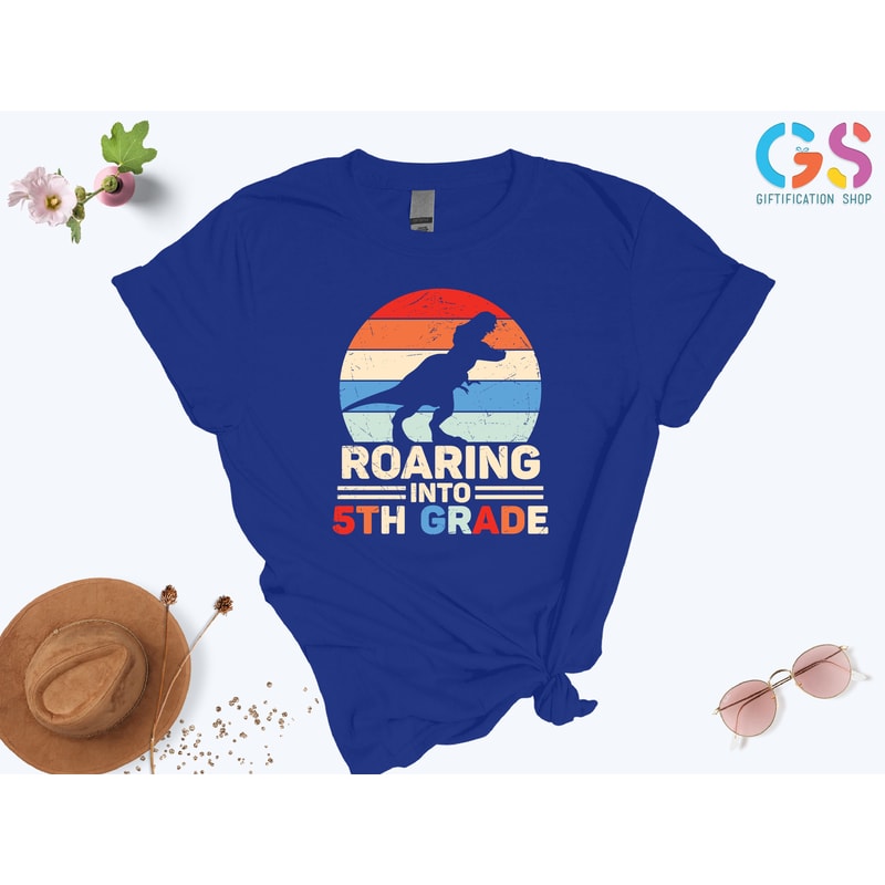 Roaring Into 1st Grade Shirt, 2nd Grade Shirt, 3rd Grade Shirt, 4th Grade Shirt, 5th Garde Shirt, Back To School Shirt - 5.jpg