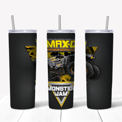 max-d monster truck tumbler design design for 20oz skinny tumbler png, max-d monster truck tumbler wrap, tumbler png