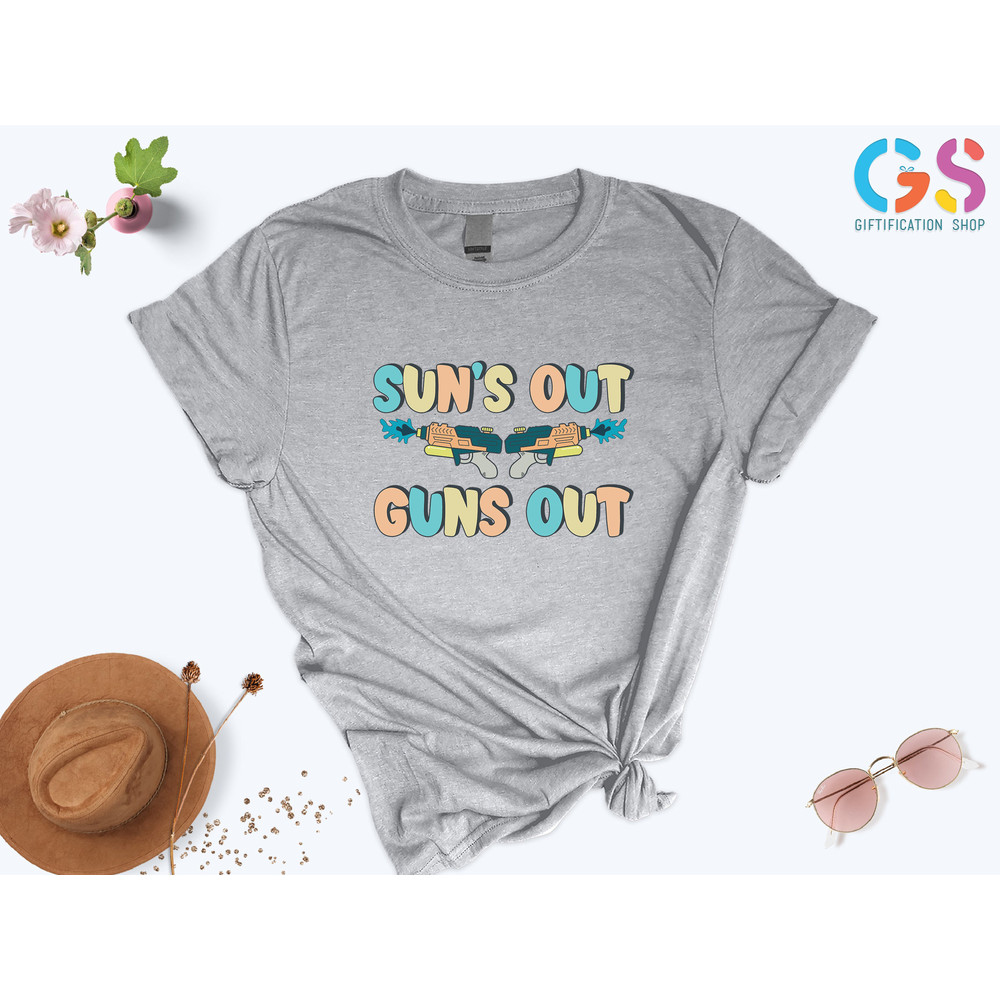 Suns Out Guns Out Shirt, Kids Summer Shirt, Summer Boy Shirt, Toddler Shirt, Kids Beach Shirt, Summer Baby Shirt, Toddler Summer Tee - 2.jpg