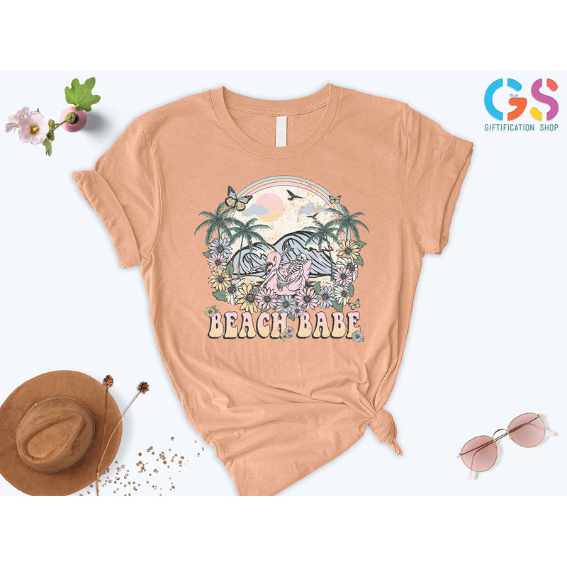 Beach Babe Shirt, Beach Shirt Women , Womens Summer Shirt, Beach Tee, Summer Vibes Shirt, Vacation Shirt, Summer Gifts, Gift For Her - 1.jpg