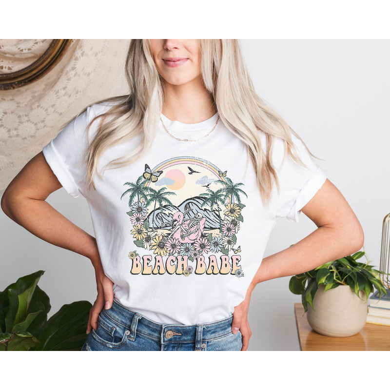 Beach Babe Shirt, Beach Shirt Women , Womens Summer Shirt, Beach Tee, Summer Vibes Shirt, Vacation Shirt, Summer Gifts, Gift For Her - 2.jpg