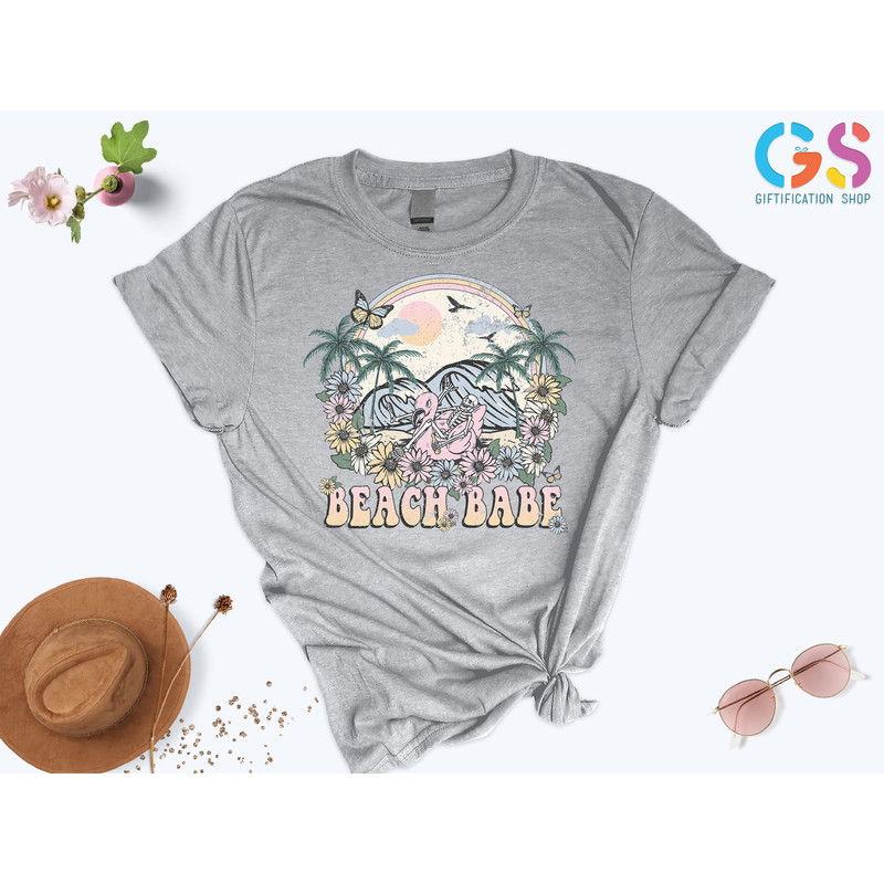 Beach Babe Shirt, Beach Shirt Women , Womens Summer Shirt, Beach Tee, Summer Vibes Shirt, Vacation Shirt, Summer Gifts, Gift For Her - 3.jpg