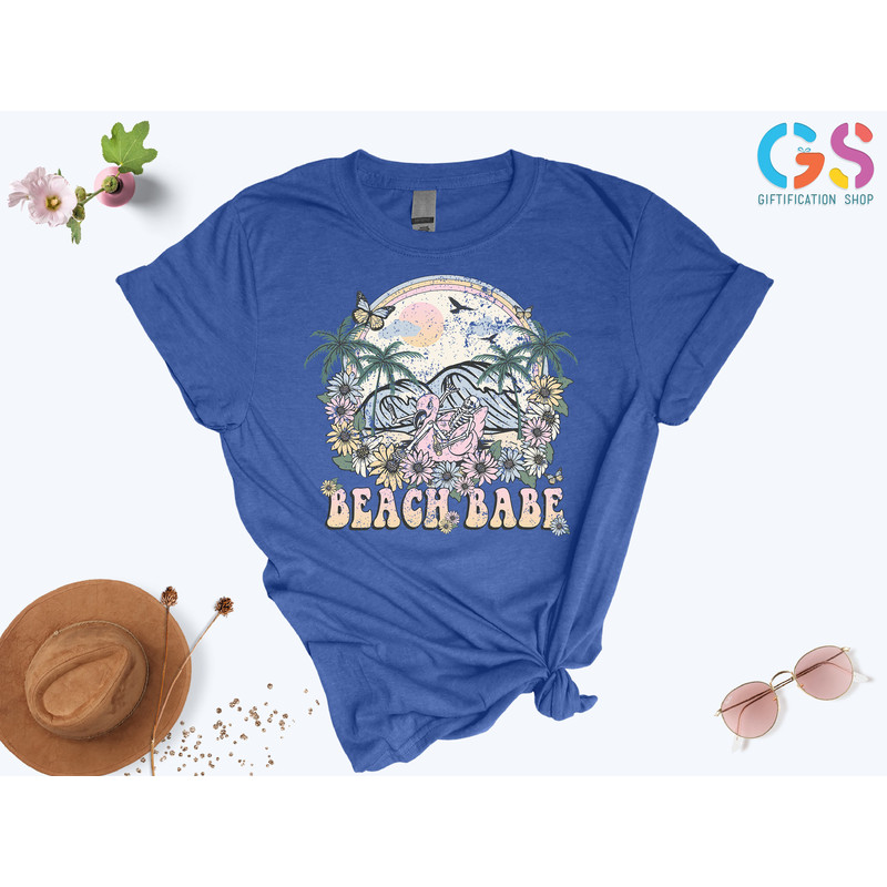 Beach Babe Shirt, Beach Shirt Women , Womens Summer Shirt, Beach Tee, Summer Vibes Shirt, Vacation Shirt, Summer Gifts, Gift For Her - 5.jpg