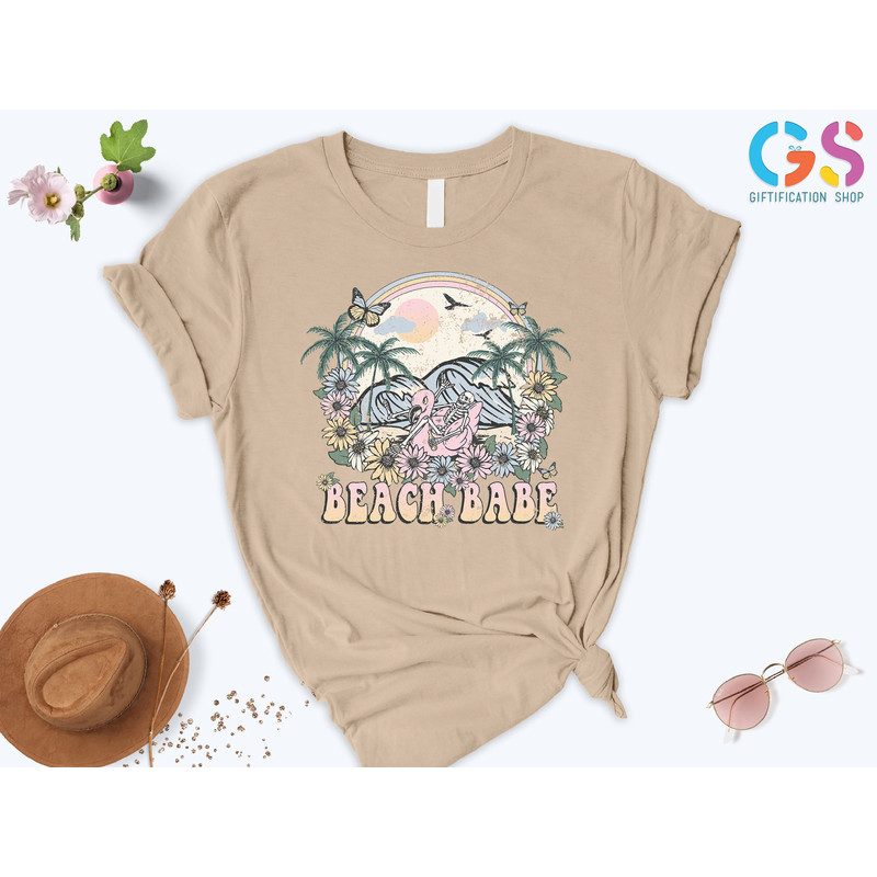 Beach Babe Shirt, Beach Shirt Women , Womens Summer Shirt, Beach Tee, Summer Vibes Shirt, Vacation Shirt, Summer Gifts, Gift For Her - 6.jpg