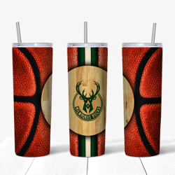 milwaukee bucks 20oz skinny tumbler template png, milwaukee bucks png, nba tumbler template png file digital download