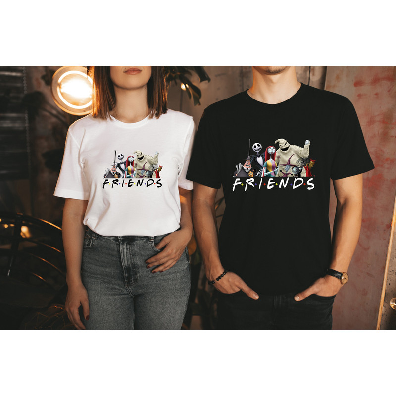 Horror Friends Shirt, Halloween Friends Shirt, Haunted Mansion Shirt, Nightmare Before Christmas Shirt, Jack Skellington, Gift For Friends - 1.jpg