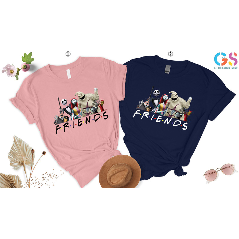 Horror Friends Shirt, Halloween Friends Shirt, Haunted Mansion Shirt, Nightmare Before Christmas Shirt, Jack Skellington, Gift For Friends - 4.jpg