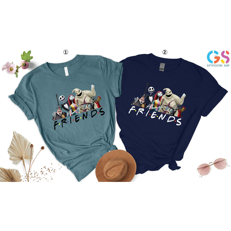 Horror Friends Shirt, Halloween Friends Shirt, Haunted Mansion Shirt, Nightmare Before Christmas Shirt, Jack Skellington, Gift For Friends - 7.jpg