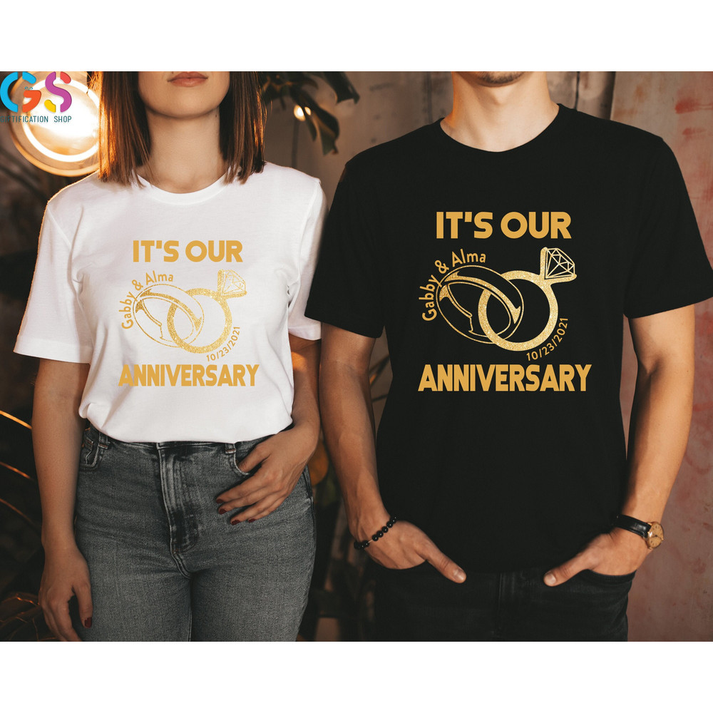 It's Our Anniversary Shirt, Couple Anniversary Shirt, Custom Anniversary Gift, Wedding Anniversary T-Shirt, Anniversary Gifts For Parents - 1.jpg