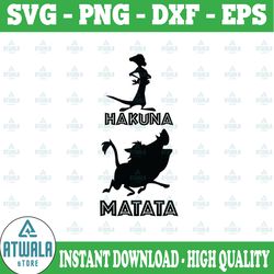 hakuna matata svg, hakuna svg, matata svg, couple svg, funny svg, disney svg, timon svg, pumba svg, lion king svg