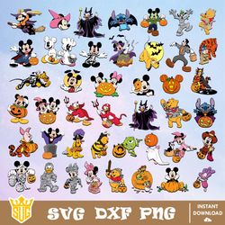 Disney Halloween Svg, Disney Svg, Halloween Svg, Cricut, Cut File, Clipart, Silhouette, Vector Graphic, Digital Download