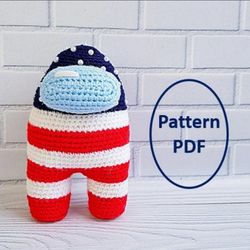 Pokemon Patriotic Crewmate toy crochet