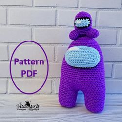 Pokemon Purple Crewmate toy crochet