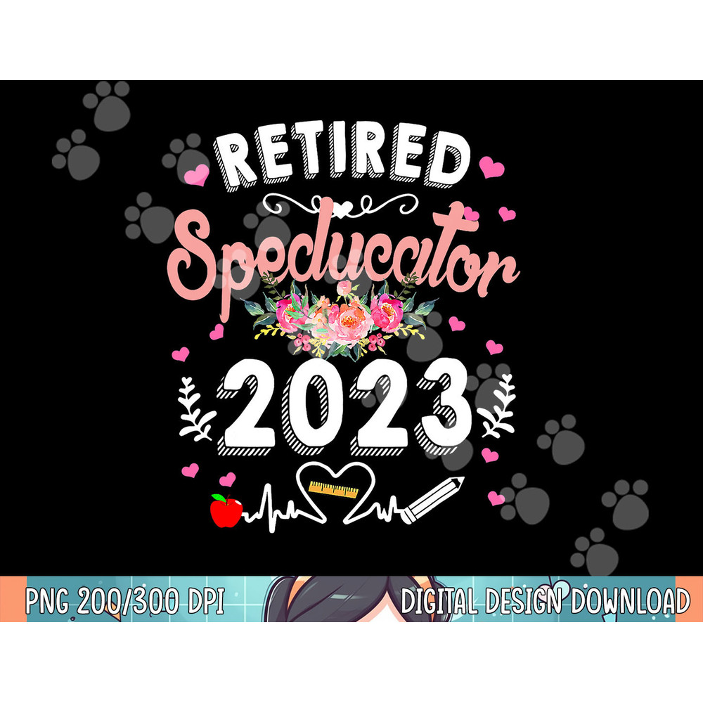 Retired Special Education Teacher Cute Retirement 2023 Gifts png, sublimation.jpg
