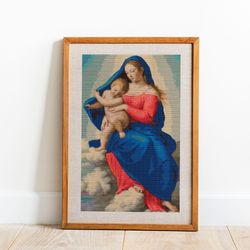Madonna and child in glory