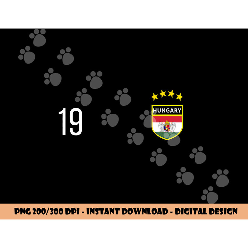 Hungary Number 19 Sports Jersey Football nineteen png, sublimation copy.jpg