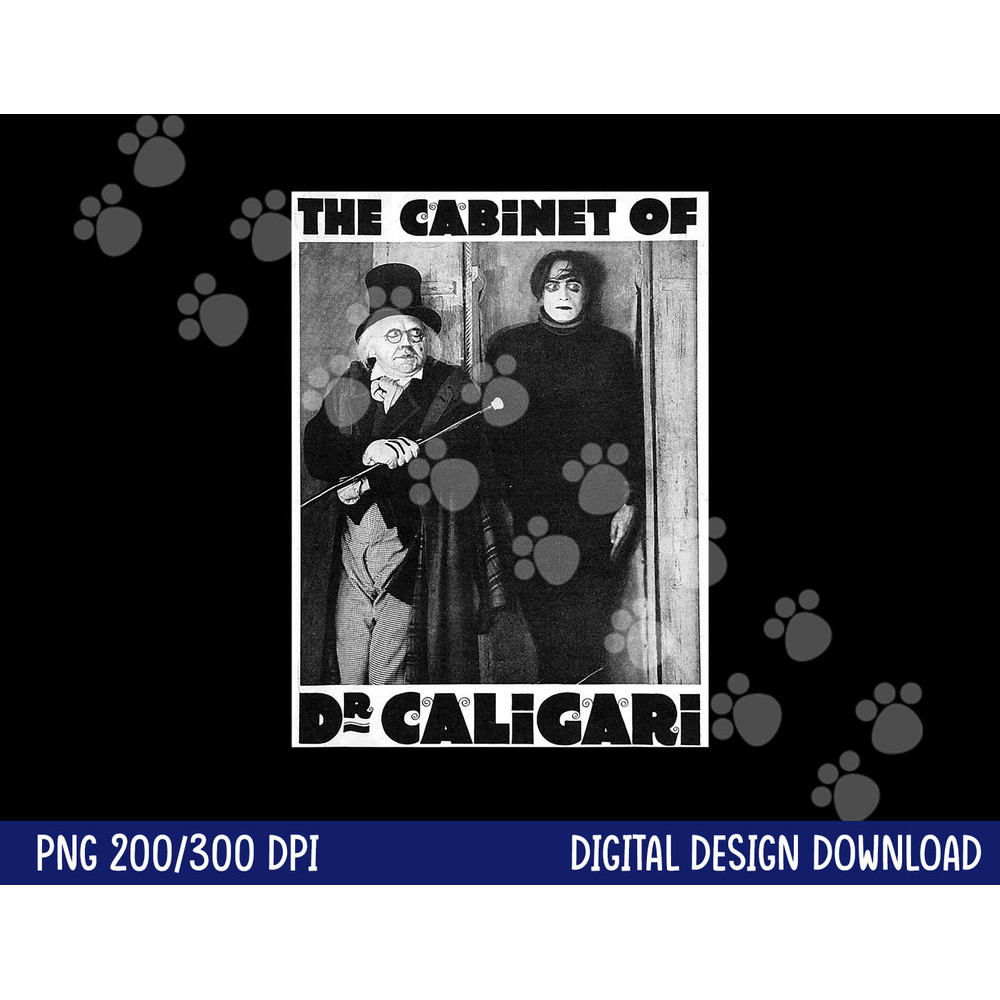 Dr Caligari Halloween Monster Poster Vintage Horror Movie png,sublimation copy.jpg