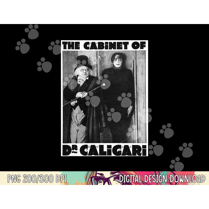 Dr Caligari Halloween Monster Poster Vintage Horror Movie png,sublimation copy.jpg