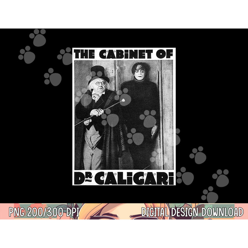 Dr Caligari Halloween Monster Poster Vintage Horror Movie png,sublimation copy.jpg